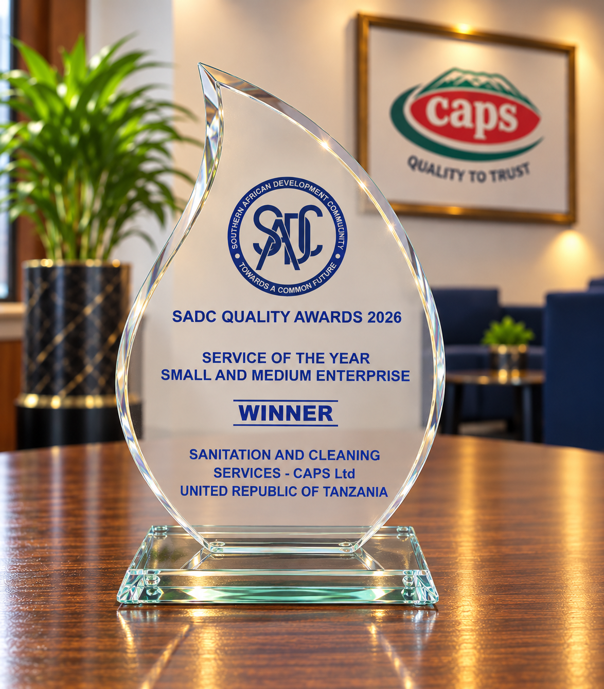 SADC QUALITY AWARDS SERVICE OF THE YEAR (SME) SANITATION AND CLEANING SERVICES 2026